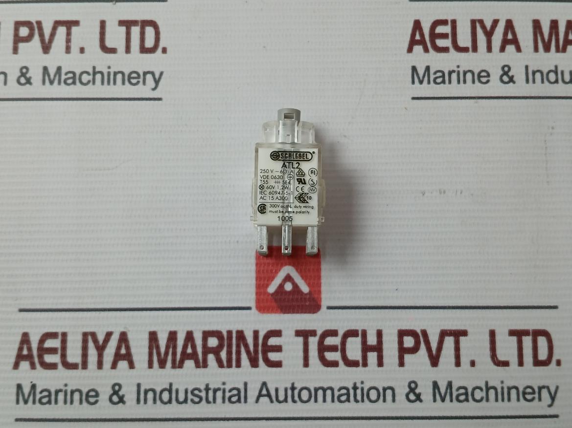 Schlegel Atl2 Illuminated Pushbutton Contactor 250V Ac 60V 1.2W