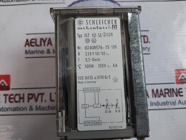 Schleicher Dz 12-sl Time Relay 0-6 Min