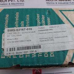 Schleicher Dz 12-sl Time Relay 0-6 Min