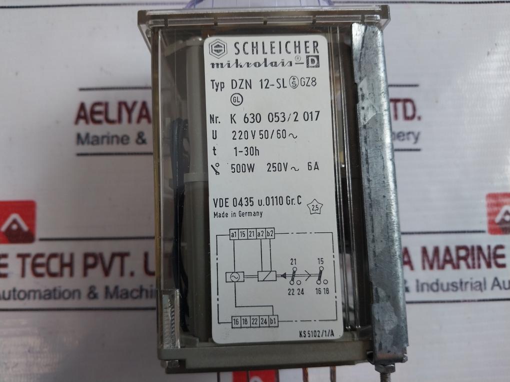 Schleicher Dzn 12-sl Time Relay 500W 250V~ 6A