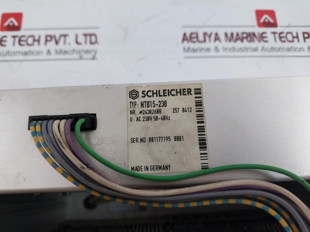 Schleicher Ksps 145 Plc Card Rack Base Unit Nt015-230 Ac230V 94V-0