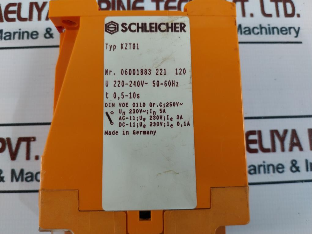 Schleicher Kzt01 Time Relay 220-240V~ 0,5-10S 50-60Hz