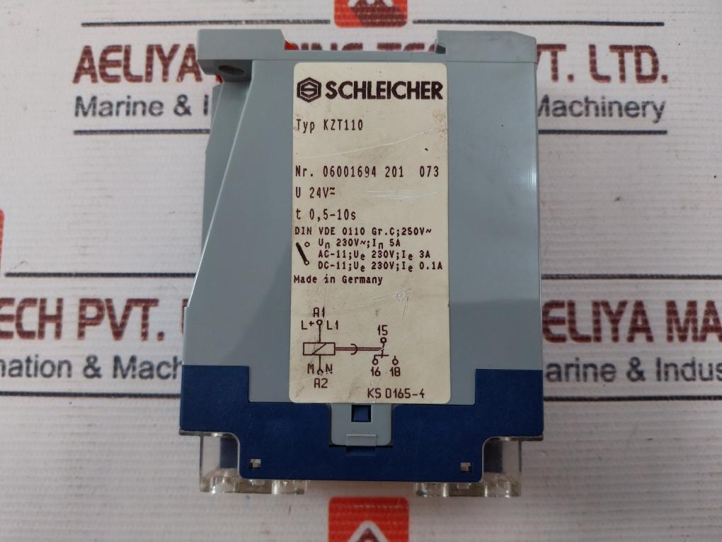 Schleicher Kzt 110 Time Relay 0.5-10S