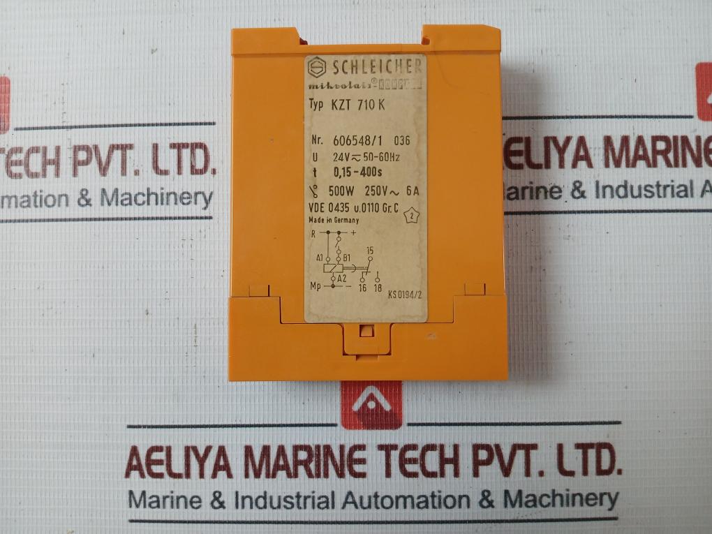 Schleicher Kzt 710 K Time Relay 24V 6A 500W