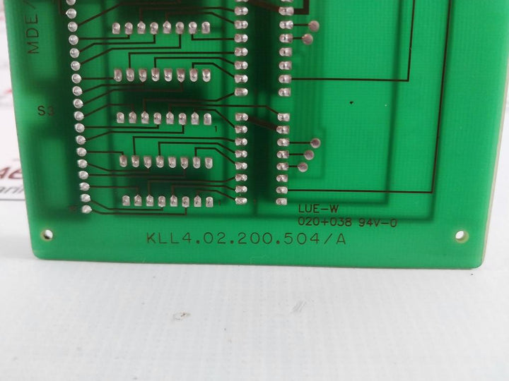 Schleicher Mde/A504 Input And Output Module Klb4.02.200.504/A 94V
