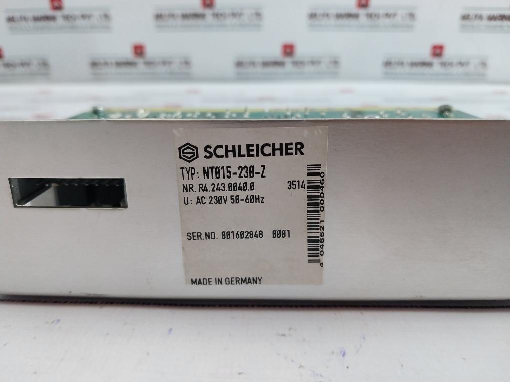 Schleicher Nt015-230-z Power Supply Ac 230V 50-60Hz