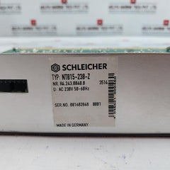 Schleicher Nt015-230-z Power Supply Ac 230V 50-60Hz