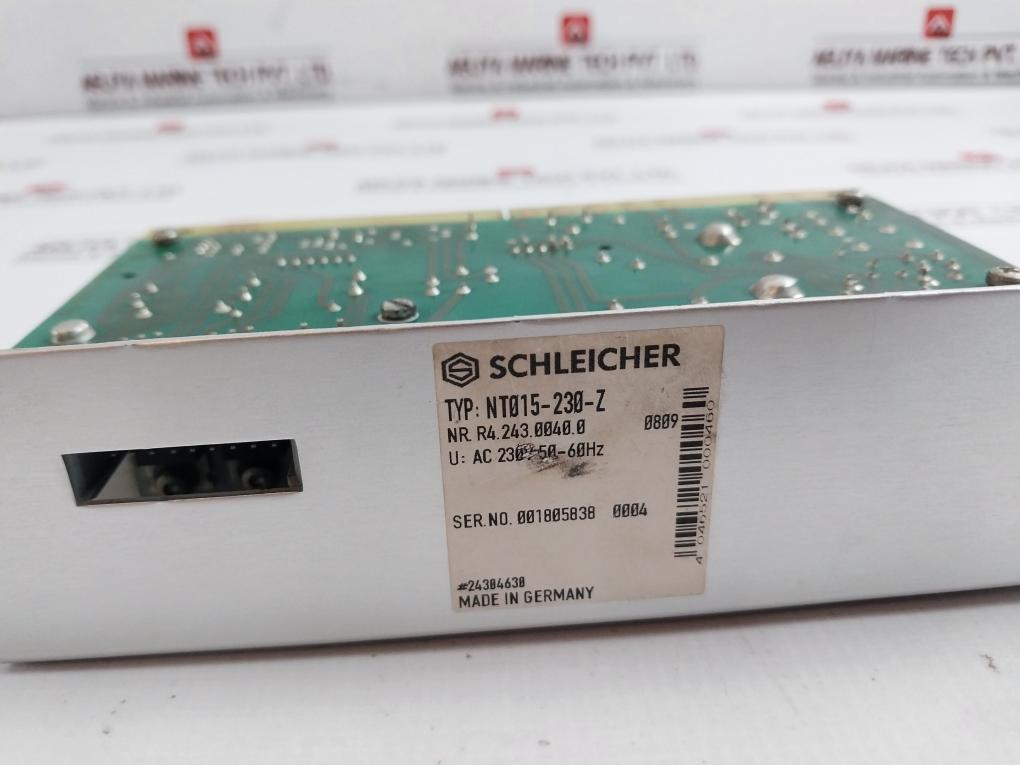 Schleicher Nt015-230-z Power Supply Ac 230V 50-60Hz Kl 803-52/B Ul94V-0