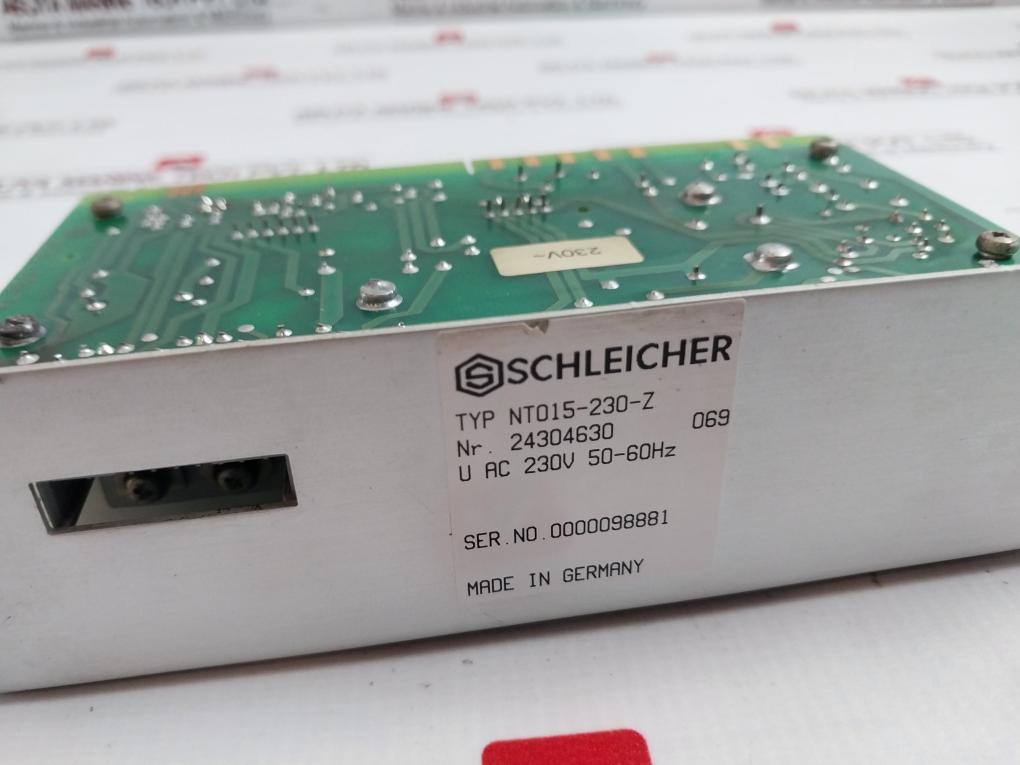 Schleicher Nt015-230-z Power Supply Kl 803-52/B Skm 3S S 94V0 Ac 230V 50-60Hz