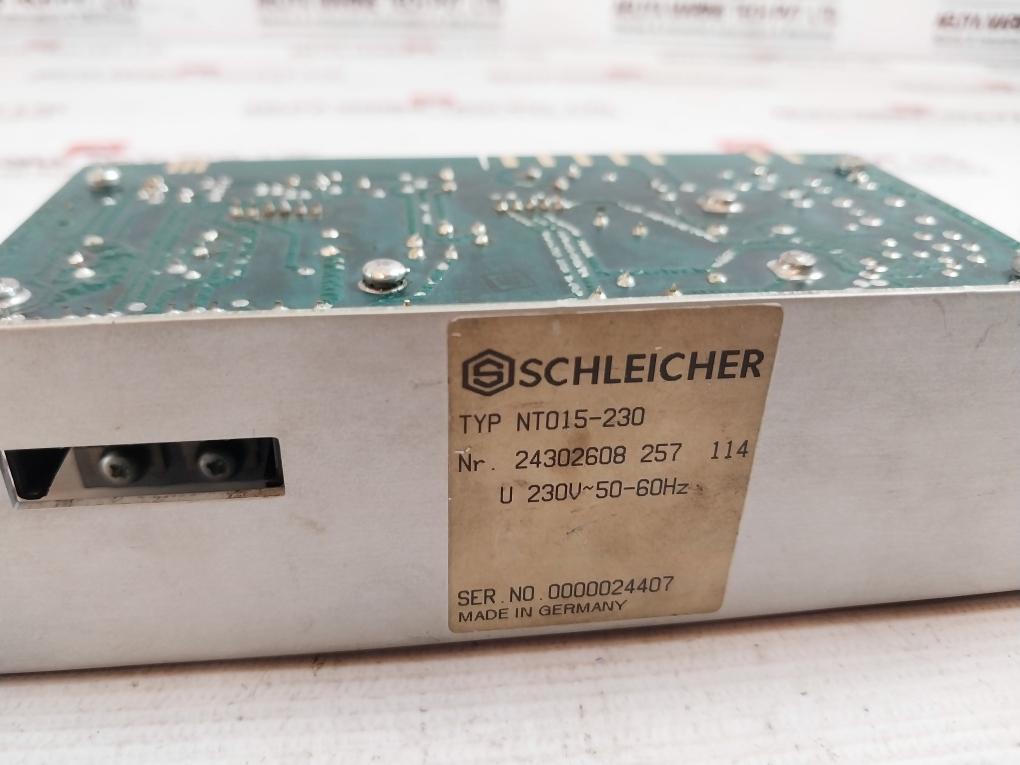 Schleicher Nt015-230 Power Supply 24302608 257 114 230V 50-60Hz Kl 803-52/B
