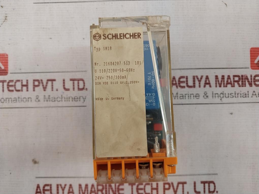 Schleicher Sn18 Stepping Relay 21604207 513 110/220v Ac, 50-60hz Kl 232-416