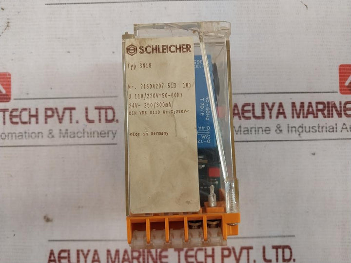 Schleicher Sn18 Stepping Relay 21604207 513 110/220v Ac, 50-60hz Kl 232-416