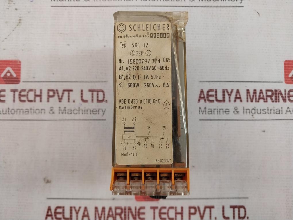 Schleicher Sxt 12 Current Measuring Relay 15800792-374 220-240V 50-60Hz 500W