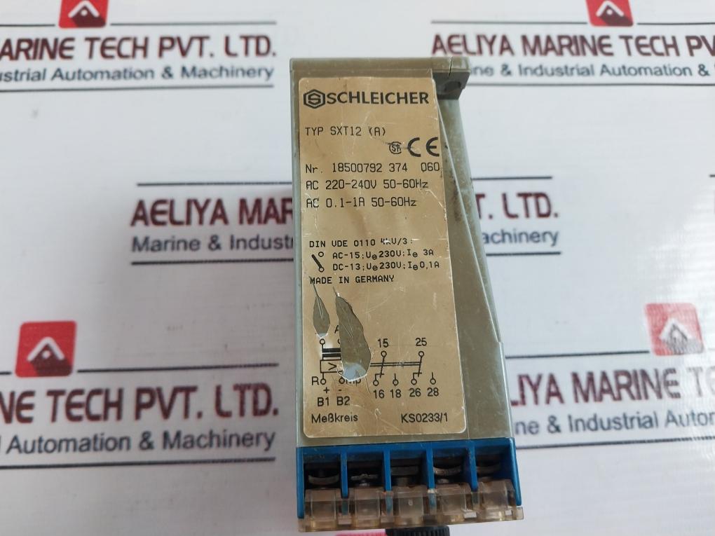 Schleicher Sxt12 (A) Voltage Current Measuring Relay Ks0233/1