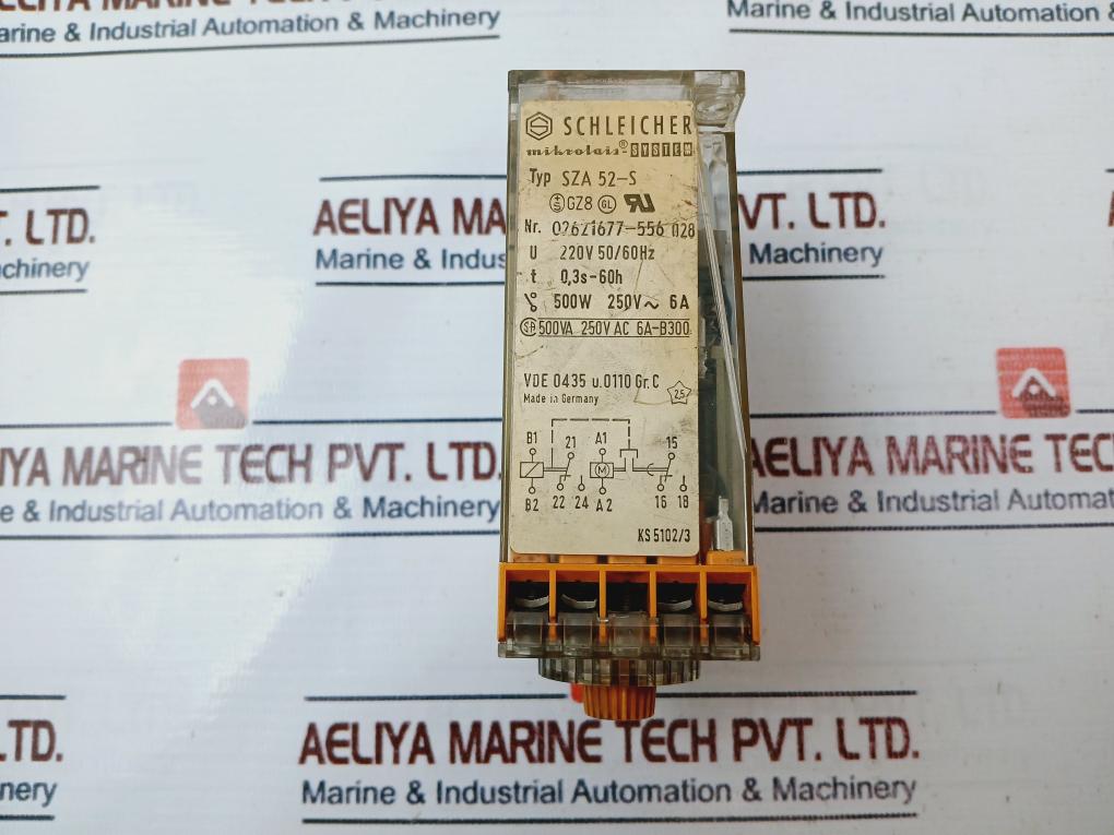 Schleicher Sza 52-s Time Relay 220v 50/60hz