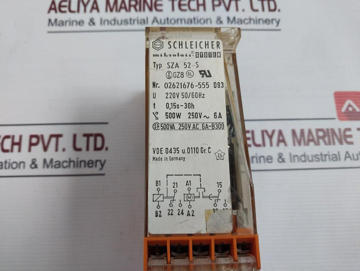 Schleicher Sza 52-s Time Relay 500W 250V-6A