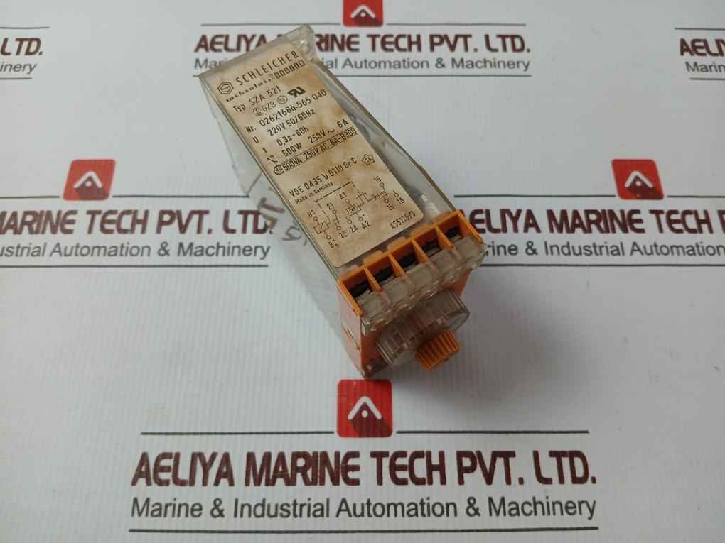 Schleicher Sza 521 Timer And Switching Relay 220V 50/60Hz