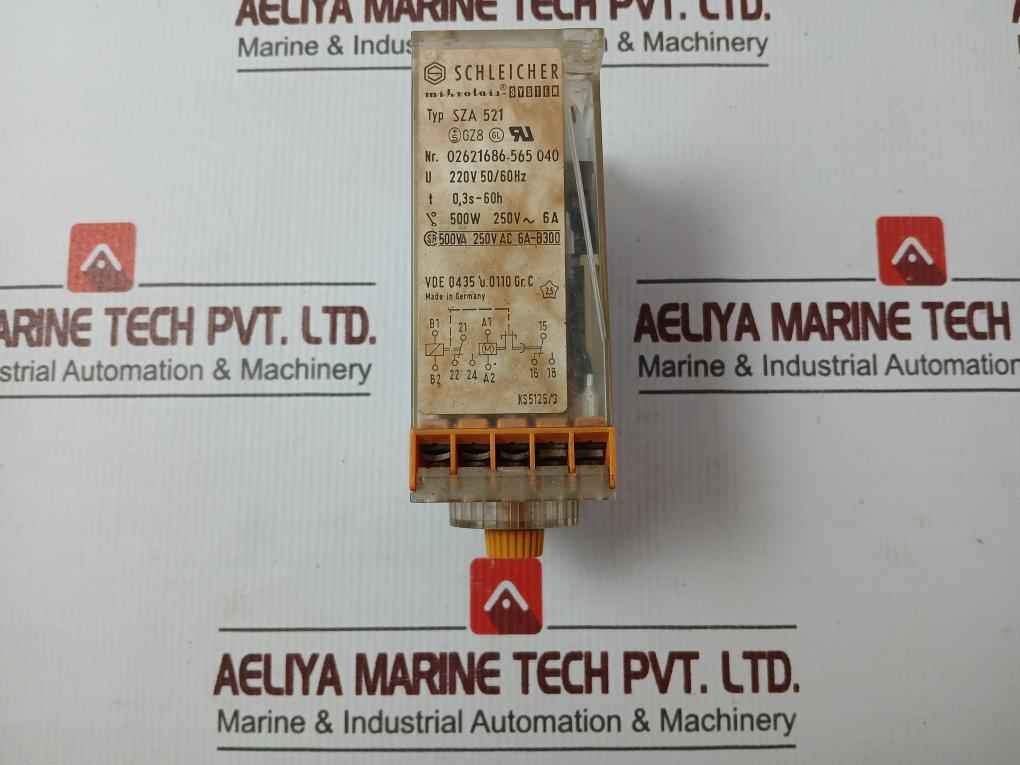 Schleicher Sza 521 Timer And Switching Relay 220V 50/60Hz