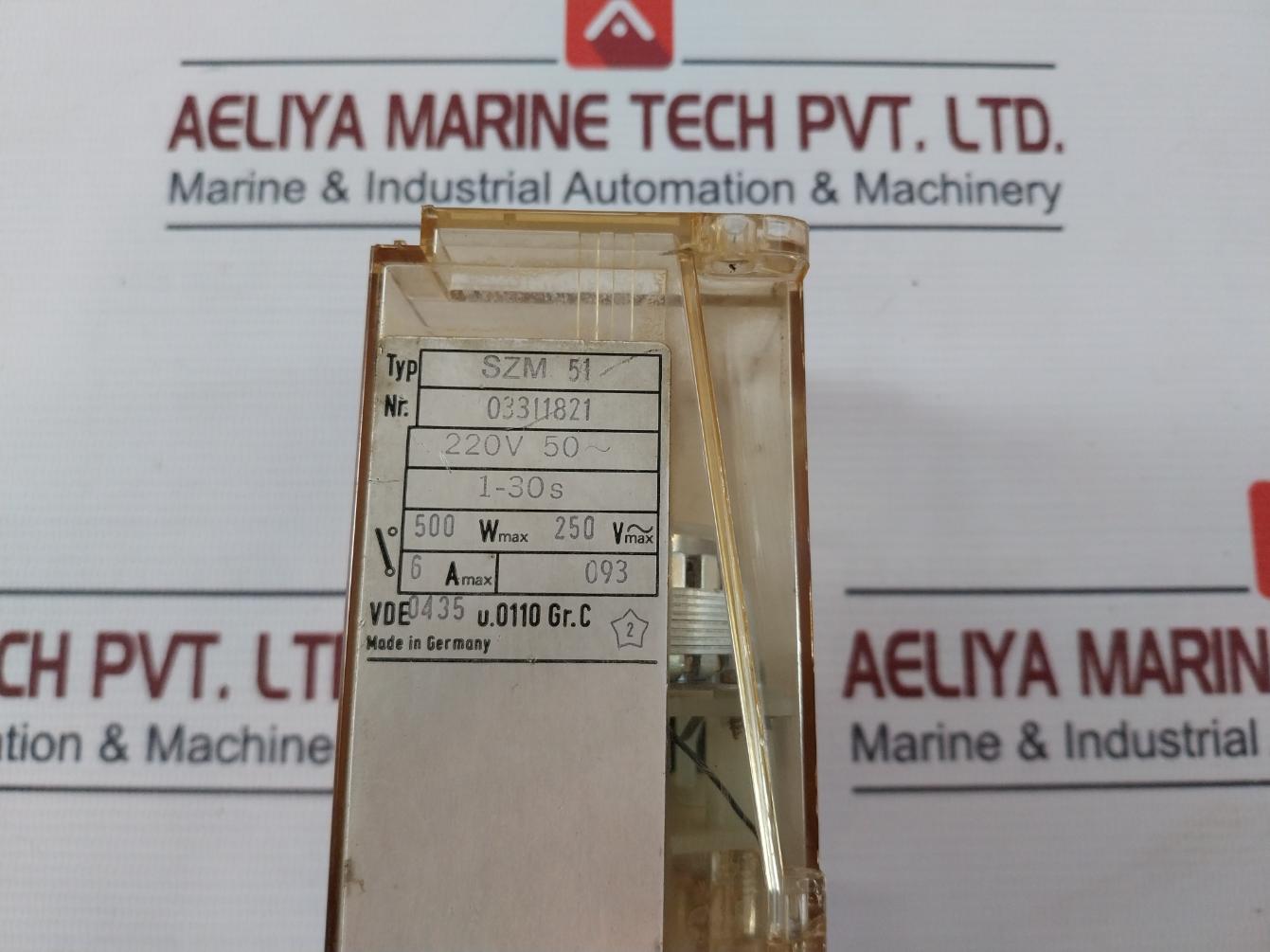 Schleicher Szm 51 Time Relay 220V 1-30S 500Wmax Vde 0435 U.0110 Gr.C