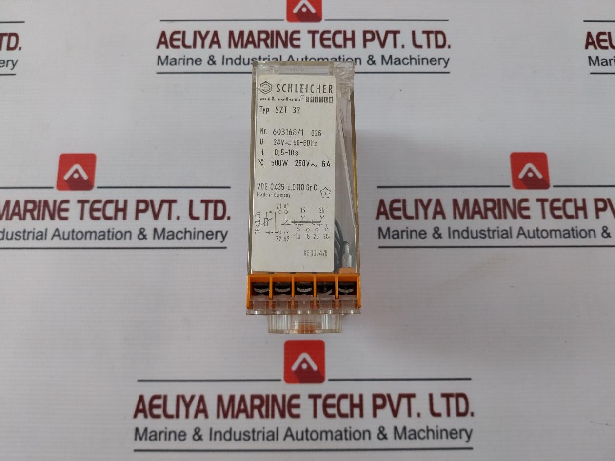 Schleicher Szt 32 Electronic Time Relay 24V 0.5–10S 6A