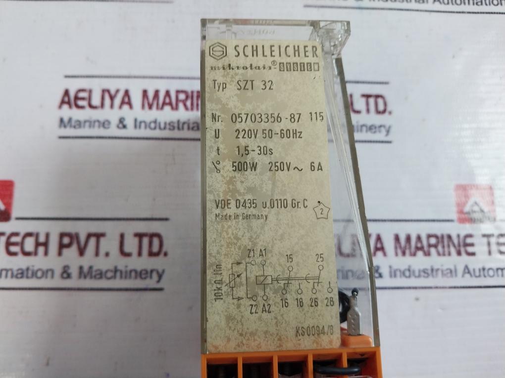 Schleicher Szt 32, 1.5-30S Time Relay 220V 50-60Hz