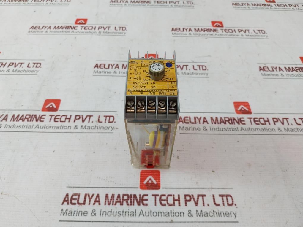 Schleicher Szt 520 Time Delay Relay 220V 40-60 Ks 012172 G/250