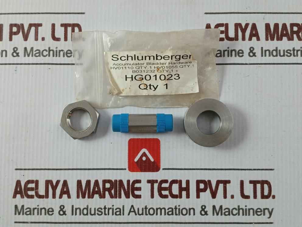 Schlumberger Hg01023 Accumulator Bladder Hardware Set Hv01110