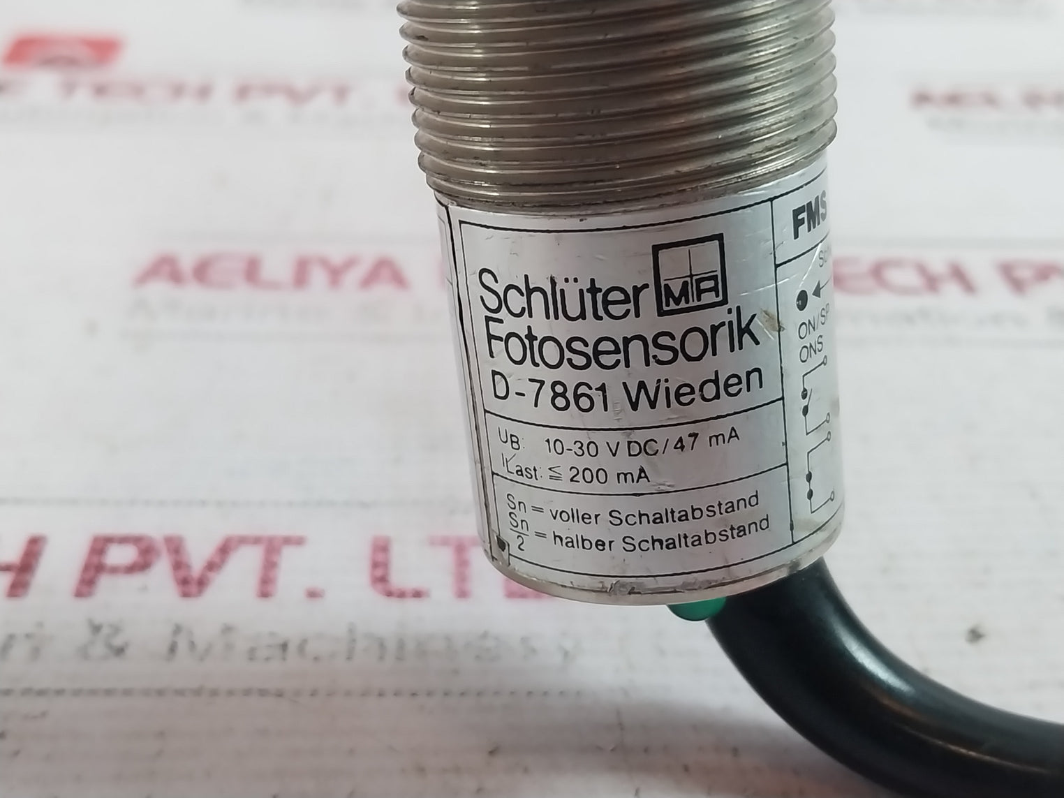 Schluter Fms 30-4 U Photo Sensor 10-30Vdc/47Ma 3 Meter