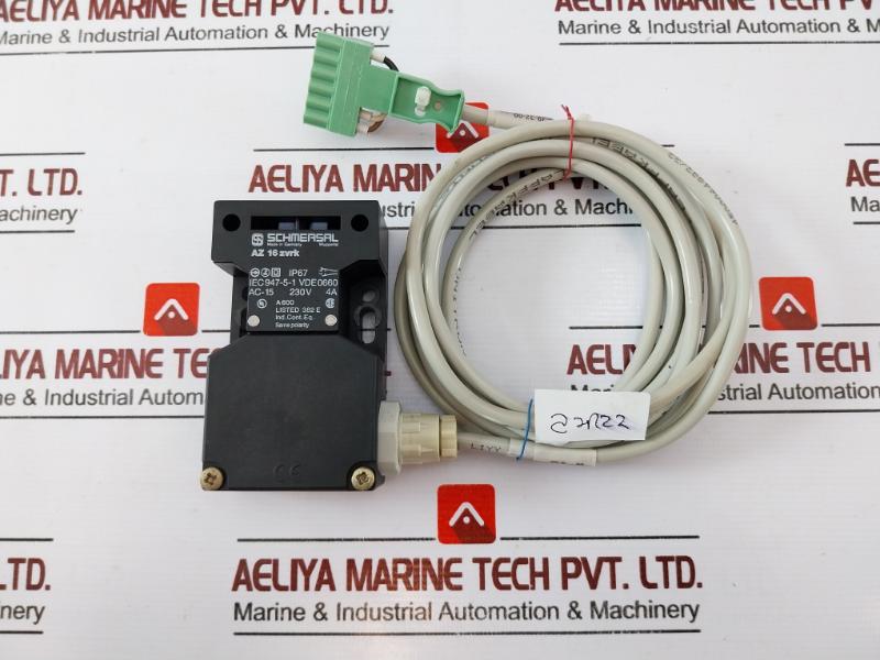 Schmersal Az 16 Zvrk Safety Switch With Cable Ip67 Ac-15 230v 4a A600, Vde 0660