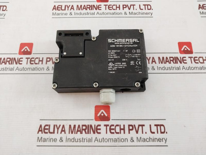 Schmersal Azm 161 Sk-12/12Rka-024 Series Solenoid Interlock Switch 24Vac/Dc