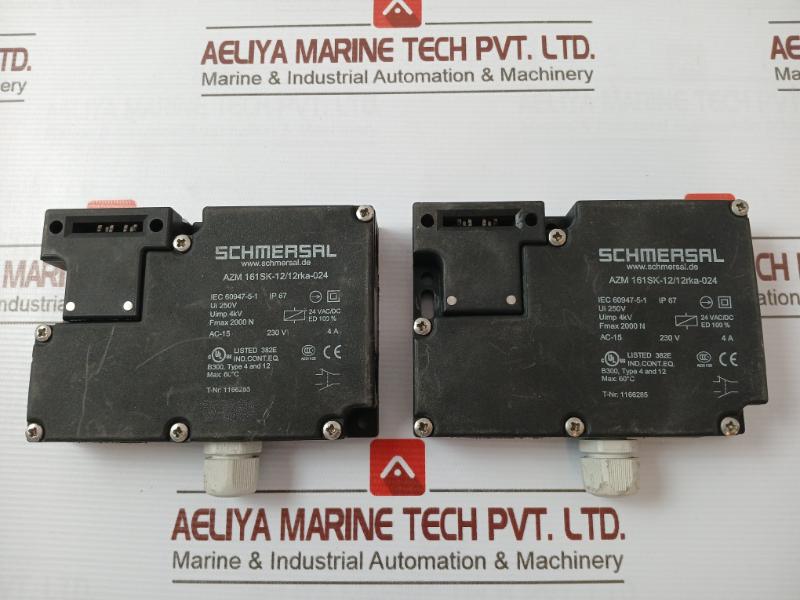 Schmersal Azm 161Sk-12/12Rka-024 Series Solenoid Interlock Switch Power To Lock