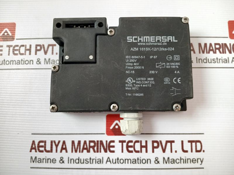 Schmersal Azm 161Sk-12/12Rka-024 Series Solenoid Interlock Switch Power To Lock