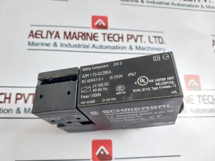 Schmersal Azm 170-02Zrka Solenoid Interlock Module 250V