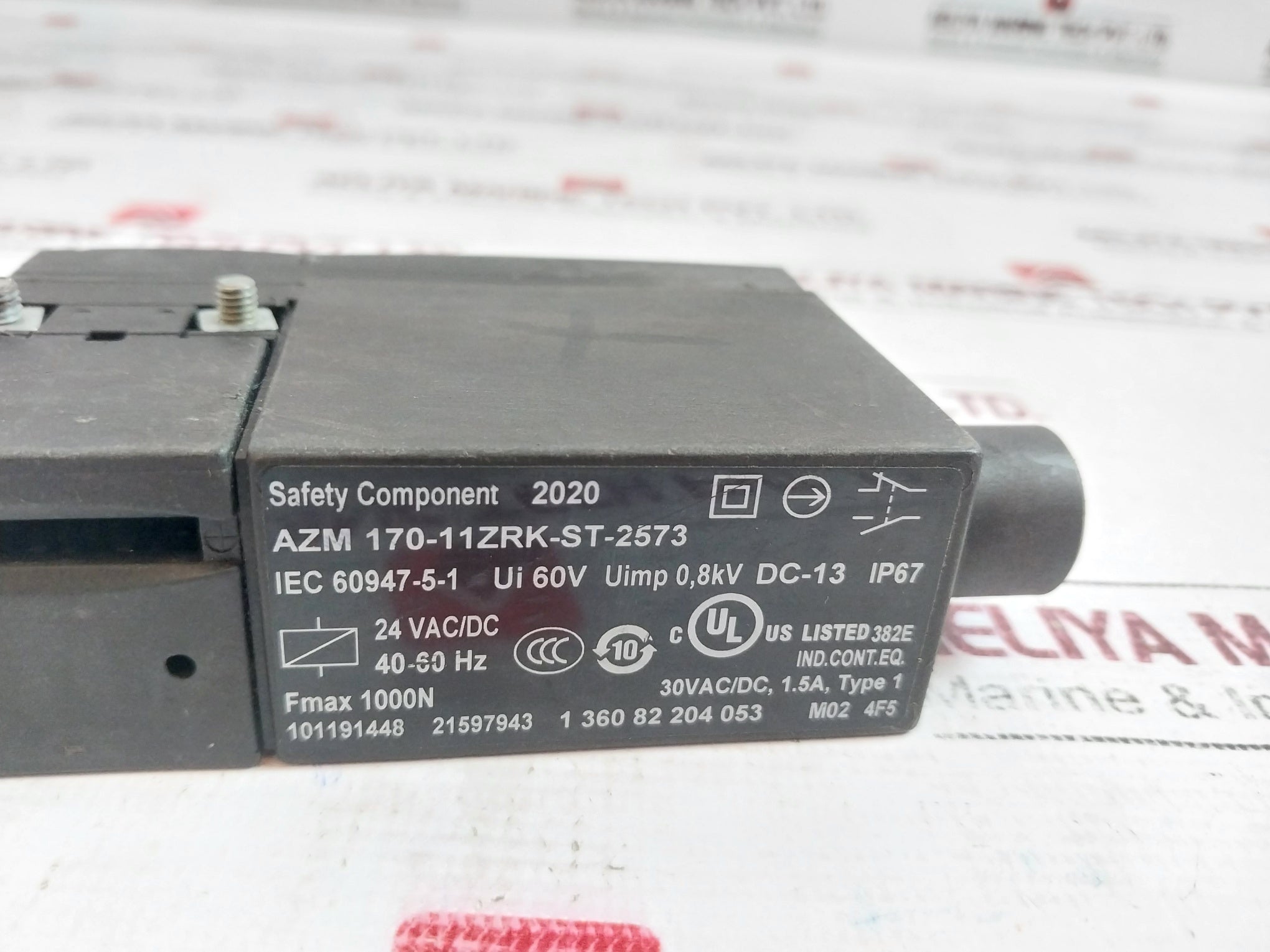 Schmersal Azm 170-11Zrk-st-2573 Safety Switch Component 24Vac/Dc 1.5A Ip67