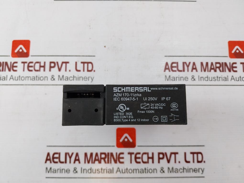 Schmersal Azm 170-11Zrka Solenoid Interlock Ip67 250V 24Vac/Dc 40-60Hz