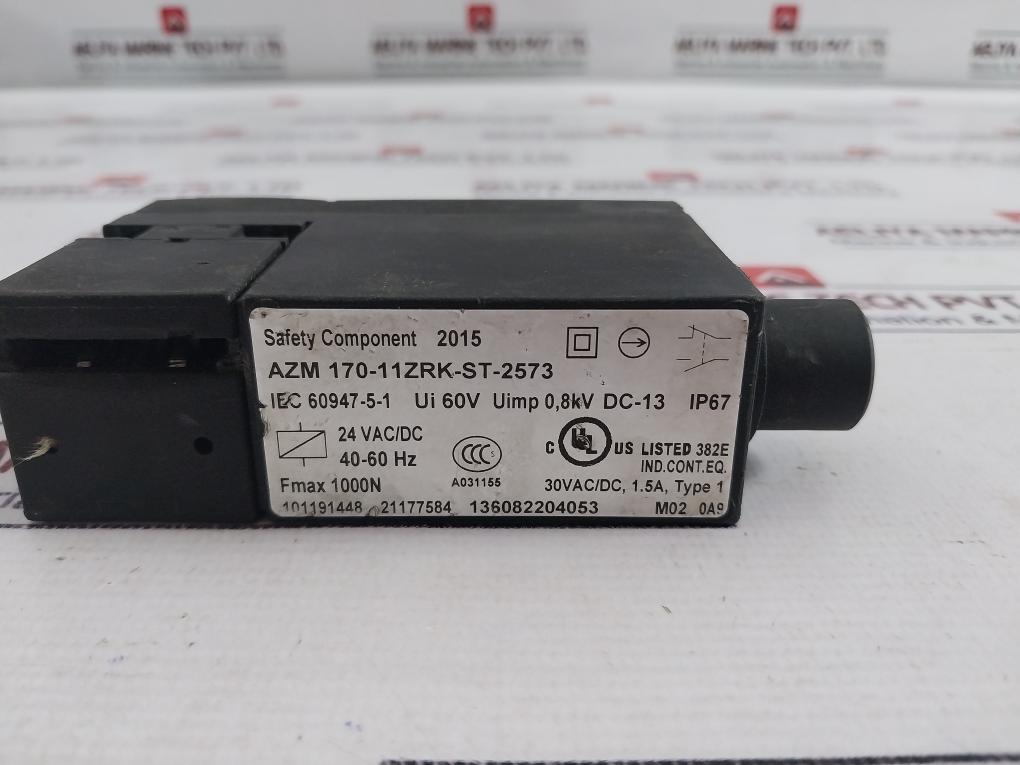 Schmersal Azm 170-11zrk-st-2573 Safety Switch Iec 60947-5-1 24 Vac/dc