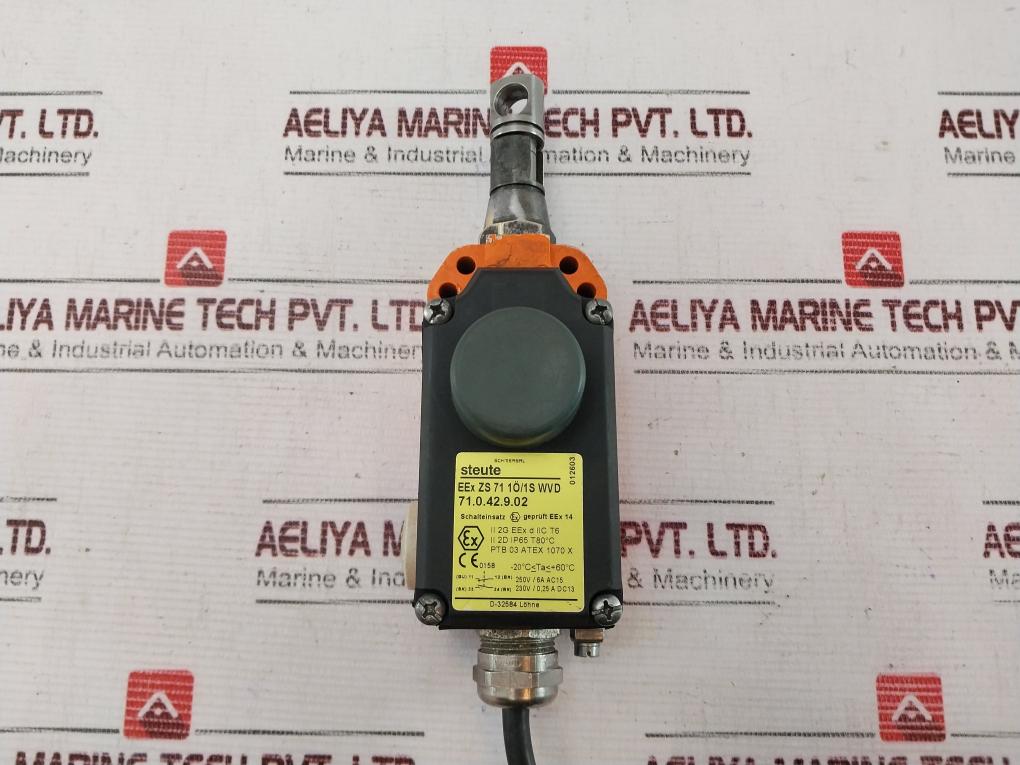 Schmersal Eex Zs 71 1O/1S Wvd Safety Rope Switch 230V/0,25A Dc13