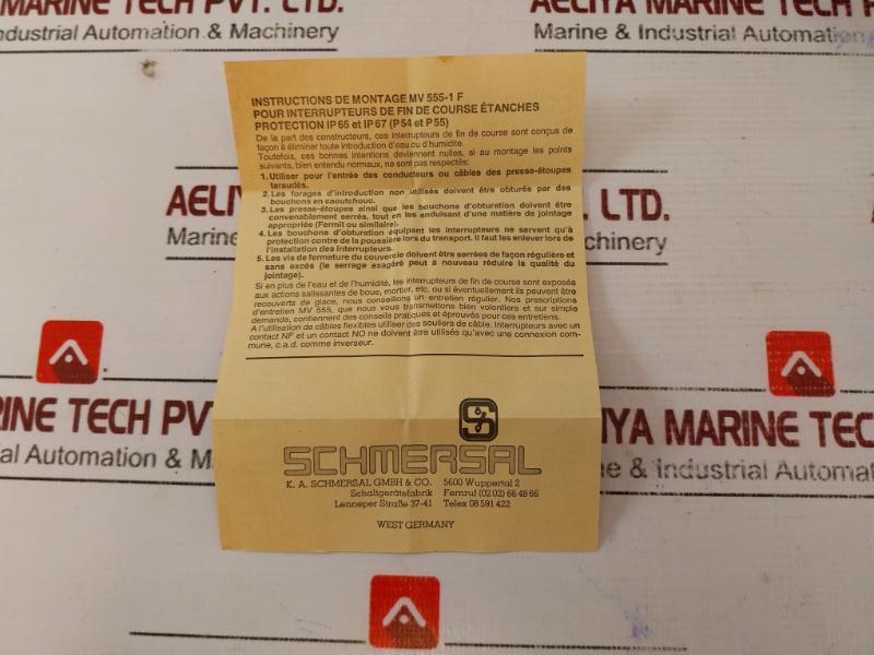 Schmersal T.136-04yr Limit Switch Ui ~500v Ith2 60a