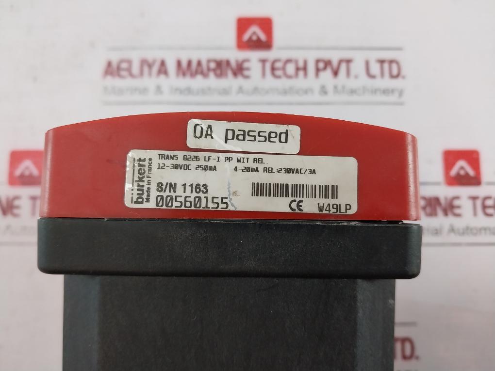 Schmid Lf-i Conductivity Sensor Transmitter 12-30Vdc 250Ma 00560155 230Vac/3A