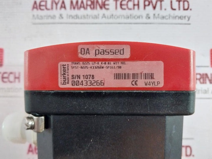 Schmid Lf-k Conductivity Transmitter With Digital Display Trans 8225 00433266