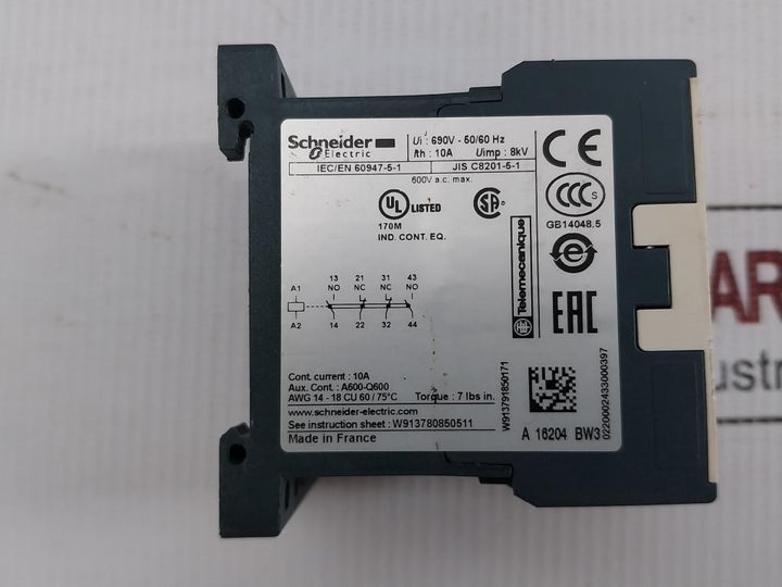 Schneider-Electric-50-60Hz-600-Vac-A600-q600-10A-Control-Relay-Ca4Kn22Bw3-208891-9