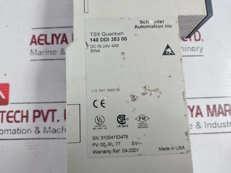 Schneider 140 Ddi 353 00 Electric Input Module Modicon Quantum 24V Class I Div 2