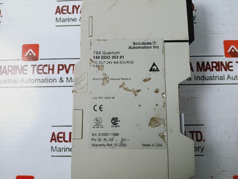 Schneider 140Ddo35301 Tsx Quantum Discrete Output Module 24V 4X8 Source 0.5A/Pt