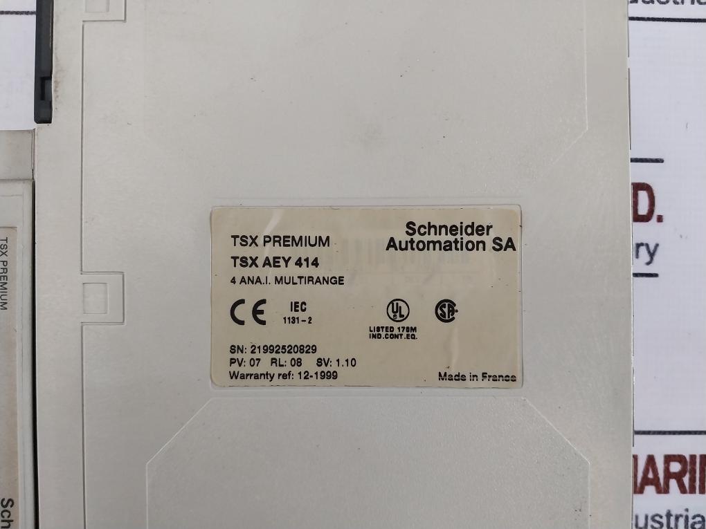 Schneider Automation Tsx Psy5520 Power Supply For Modicon Tsx Premium