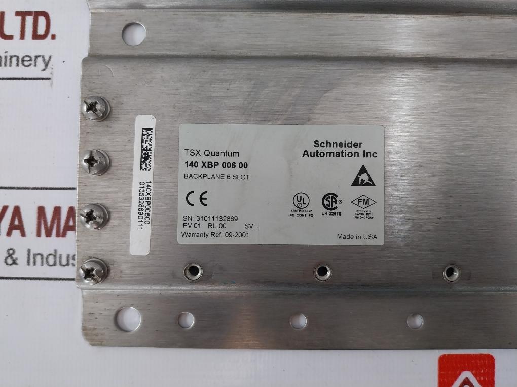 Schneider Automation Tsx Quantum 140 Xbp 006 00 6-slot Backplane
