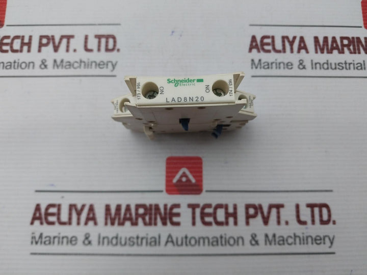 Schneider Electric 10A 690V Auxiliary Contact Block Lad8N20