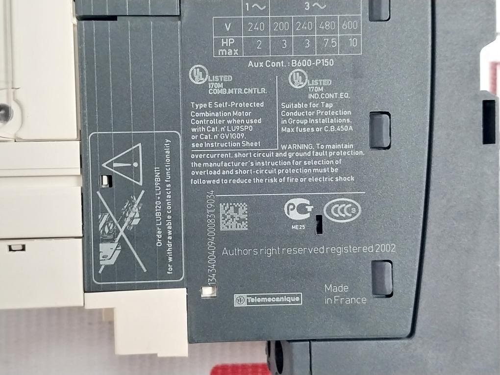 Schneider Electric 12A 24V Power Base Lub12