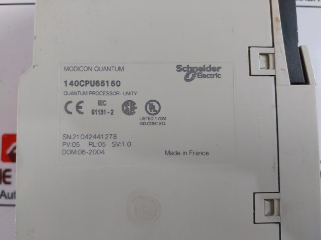 Schneider Electric 140Cpu65150 Pentium Controller/ Quantum Processor Unity