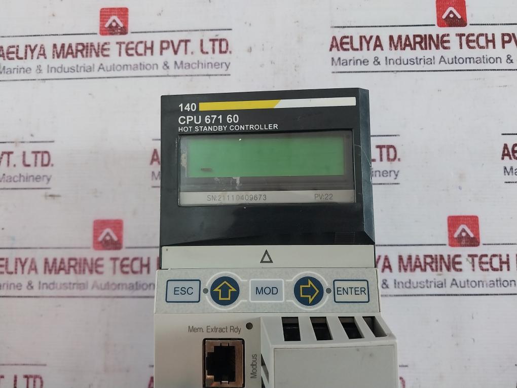 Schneider Electric 140Cpu67160 Unity Hot Standby Controller Pv 22