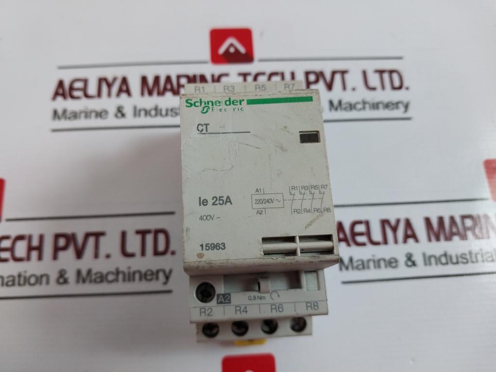 Schneider Electric 15961 Contactor 4 Poles 25a 400v